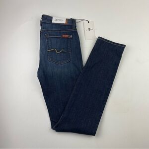 7 For All Mankind Jeans Dark Wash Roxanne Classic Skinny Women’s Size 28 NWT
